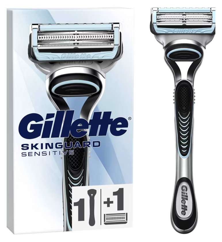 Gillette SkinGuard Sensitive Men’s Razor, 1 Handle, 1 Blade Refill - Healthxpress.ie