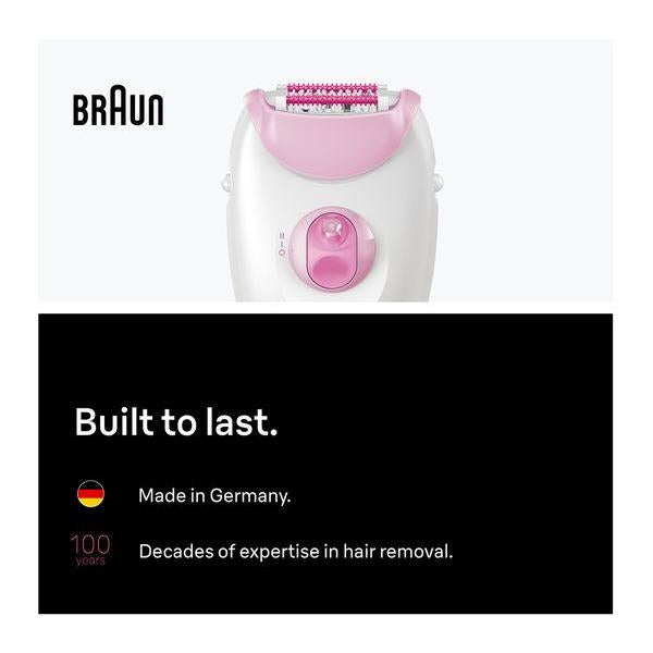 BRAUN Silk-épil Series 3 3-000 Epilator - White & Pink
