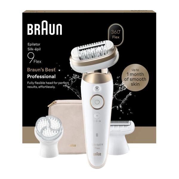 BRAUN Silk-épil 9 Flex 9 3D SE9-060 Wet & Dry Epilator - Gold