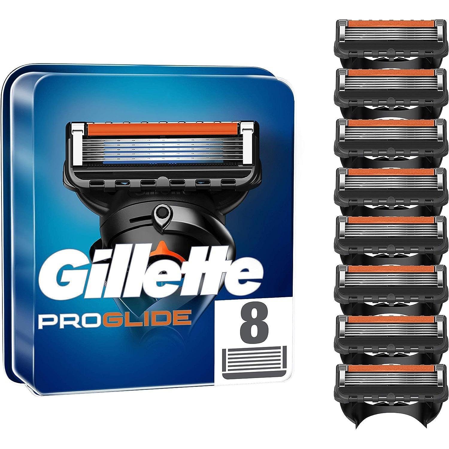 Gillette ProGlide Men’s Razor Blade Refills, 8 Count, with 5 Anti-Friction Blades for a Close, Long-Lasting Shave - Healthxpress.ie