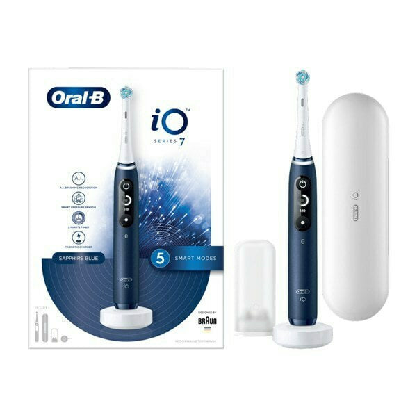 Braun Oral-B iO Series 7N Electric Rechargeable Toothbrush - Sapphire Blue - Healthxpress.ie