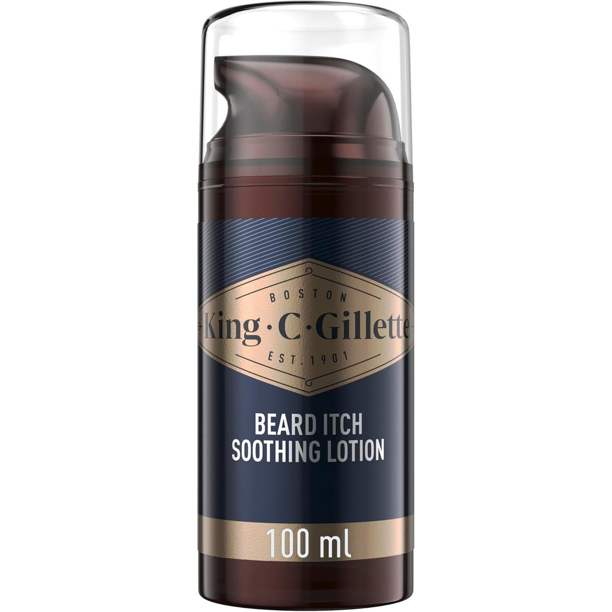 King C Gillette Beard Itch Soothing Lotion for Men with Vitamin B3 and Vitamin B5, Immediate Cooling Effect, 100ml