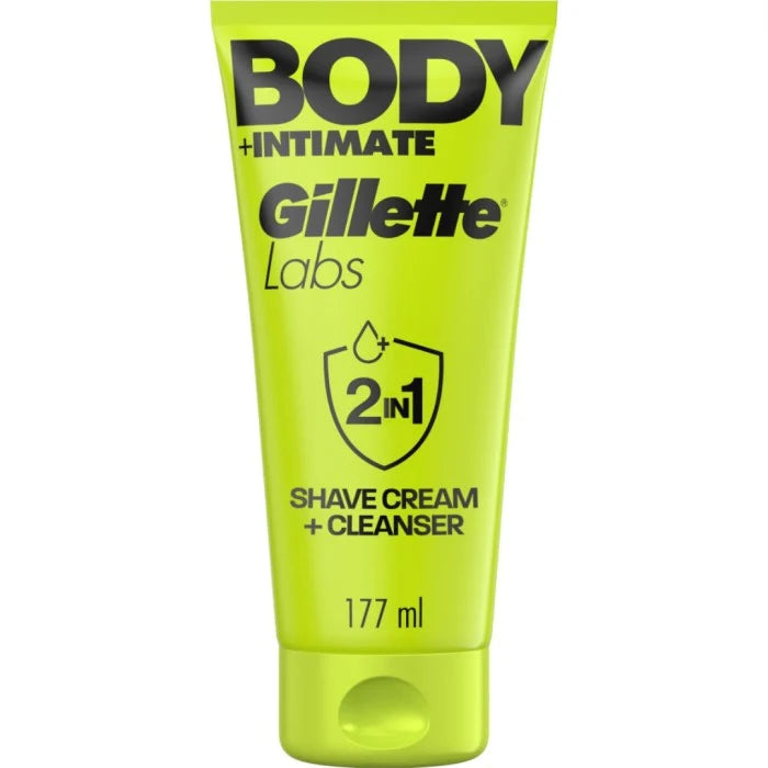 GilletteLabs Body + Intimate 2-in-1 Body Shave Cream & Cleanser 177 ml