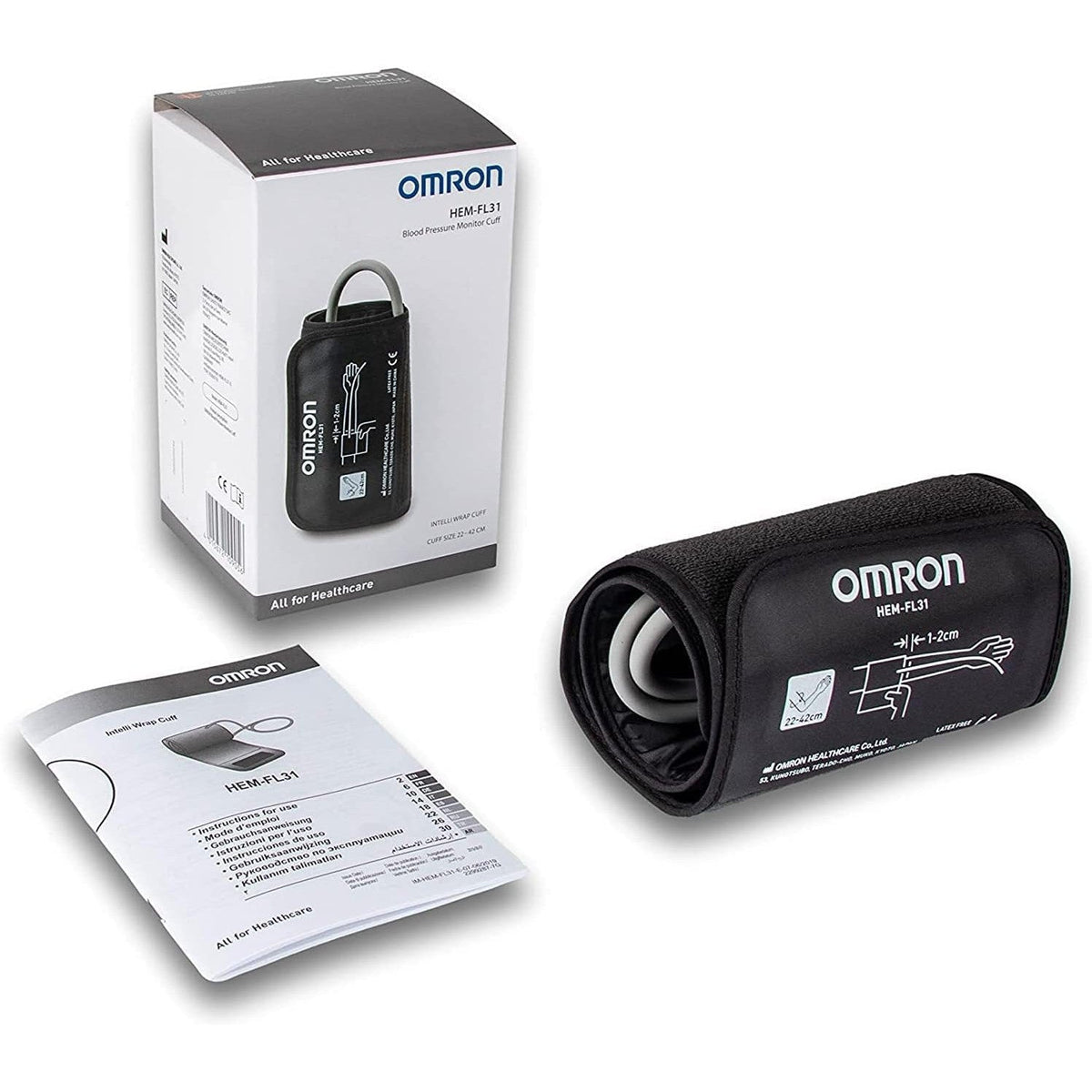 OMRON Intelli Wrap Cuff (22 - 42 cm) HEM-FL31-E for OMRON Upper Arm Blood Pressure Monitors - Healthxpress.ie