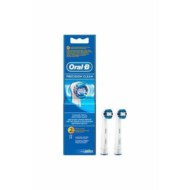 Oral B Precision Clean 2pk Replacement Toothbrush Heads - Healthxpress.ie
