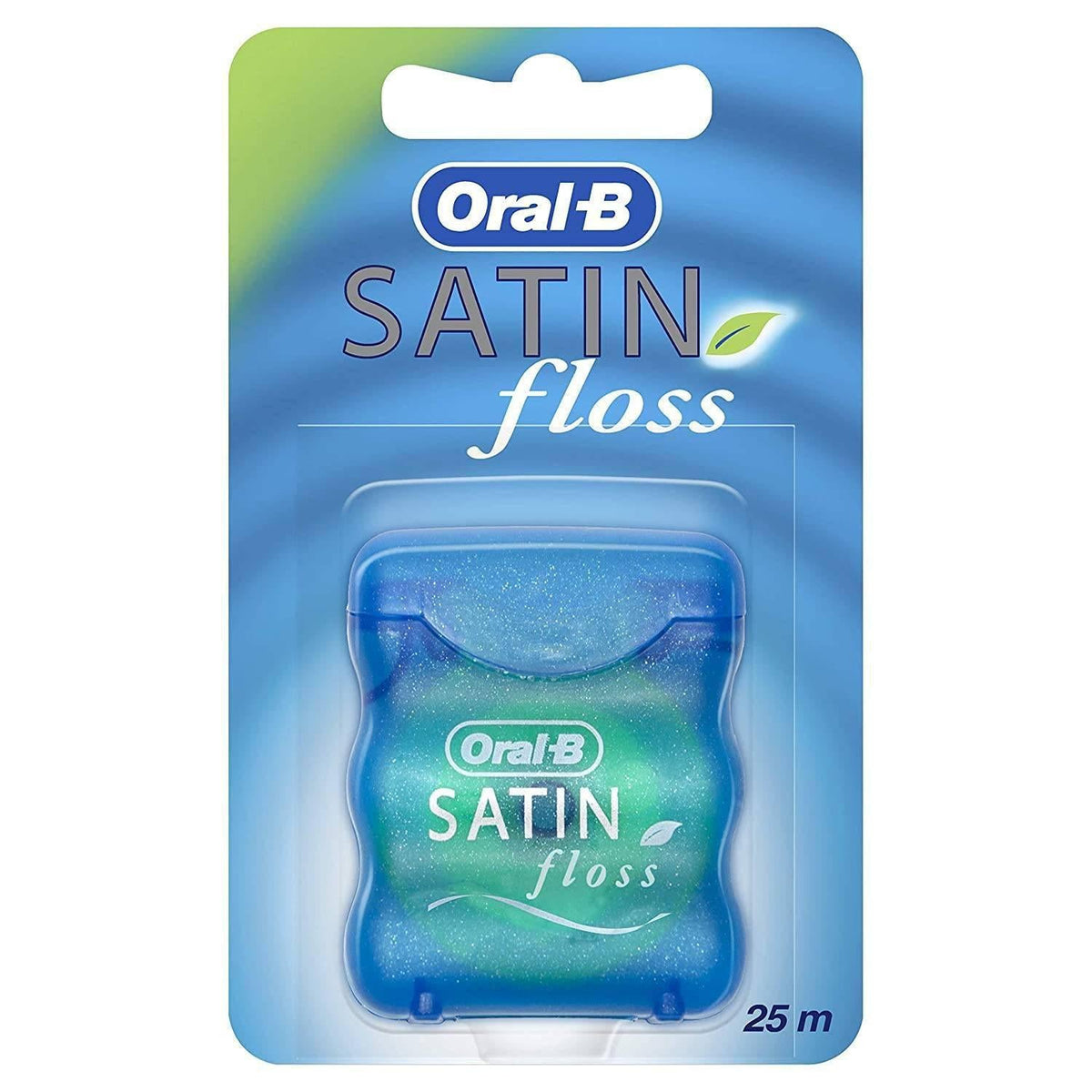 Oral-B Satin Floss Mint Dental Floss - Comfort Grip, Oval Shape - Mint, 25M