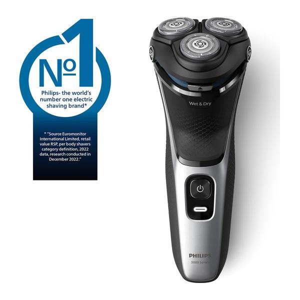 Philips S3143/00 Series 3000 Wet or Dry Electric Shaver - 5D Pivot & Flex Heads - Healthxpress.ie