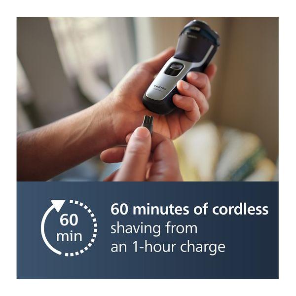 Philips S3143/00 Series 3000 Wet or Dry Electric Shaver - 5D Pivot & Flex Heads - Healthxpress.ie
