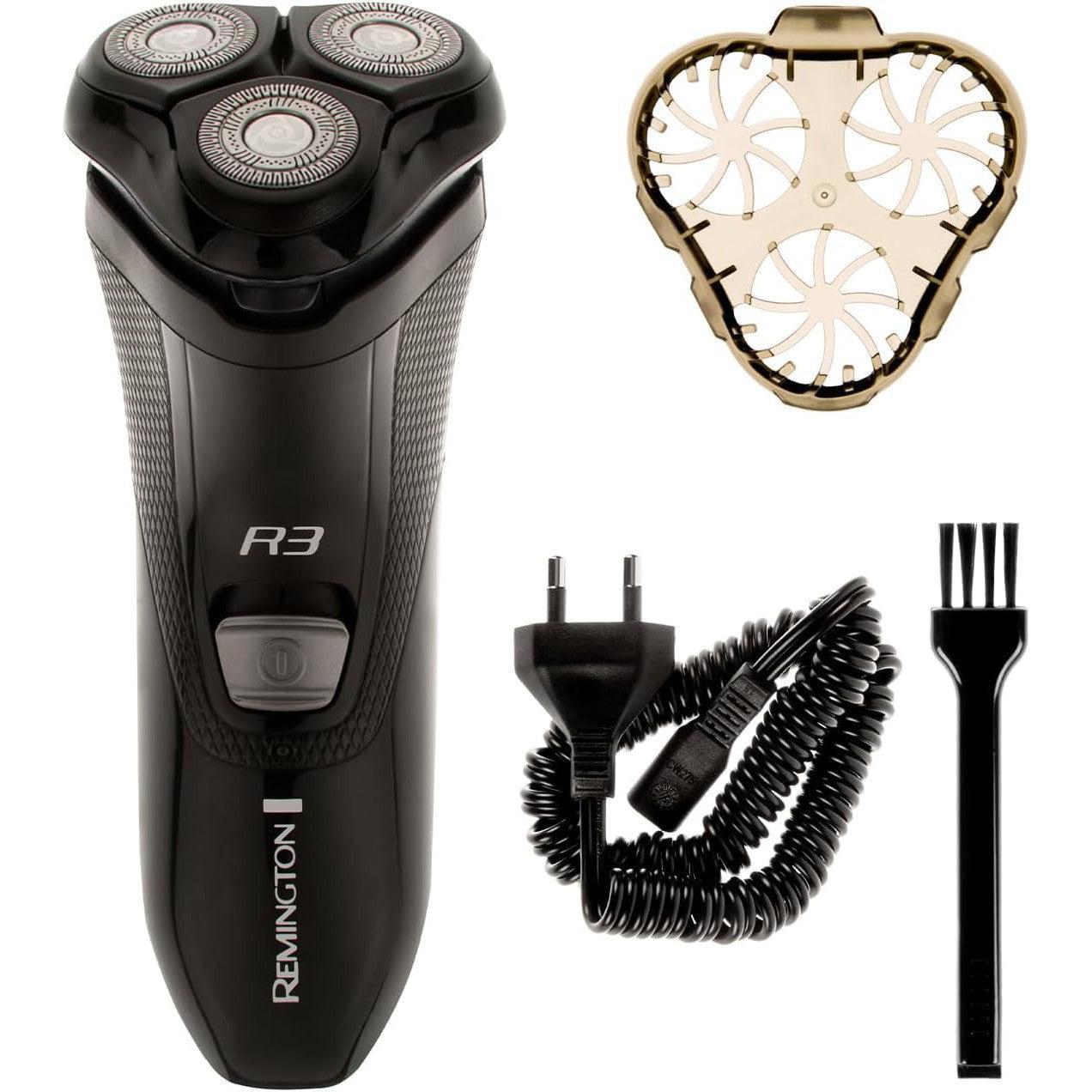 Remington Mens Electric Rotary Shaver R3 Pop-up Trimmer, 40mins Corded Usage) R3002