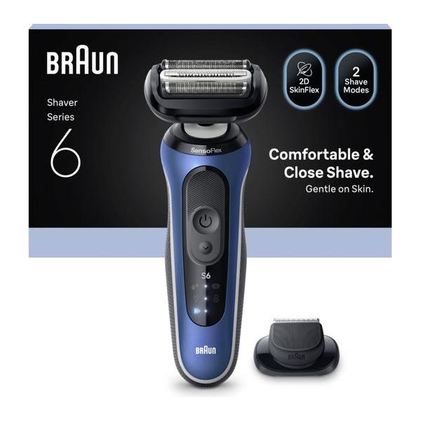 Braun Men's Series 6 62-B1200s Wet and Dry Electric Shaver w/ Travel Case - Blue