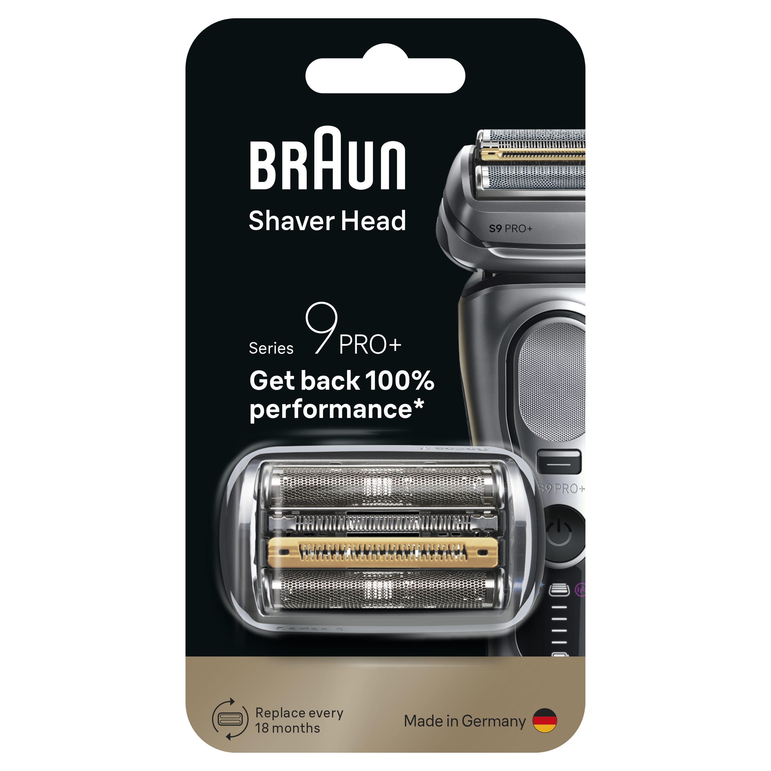 Braun 96M Series 9 PRO+ Electric Shaver Replacement Head,  Compatible With Series 9 Shavers - Made In Germany