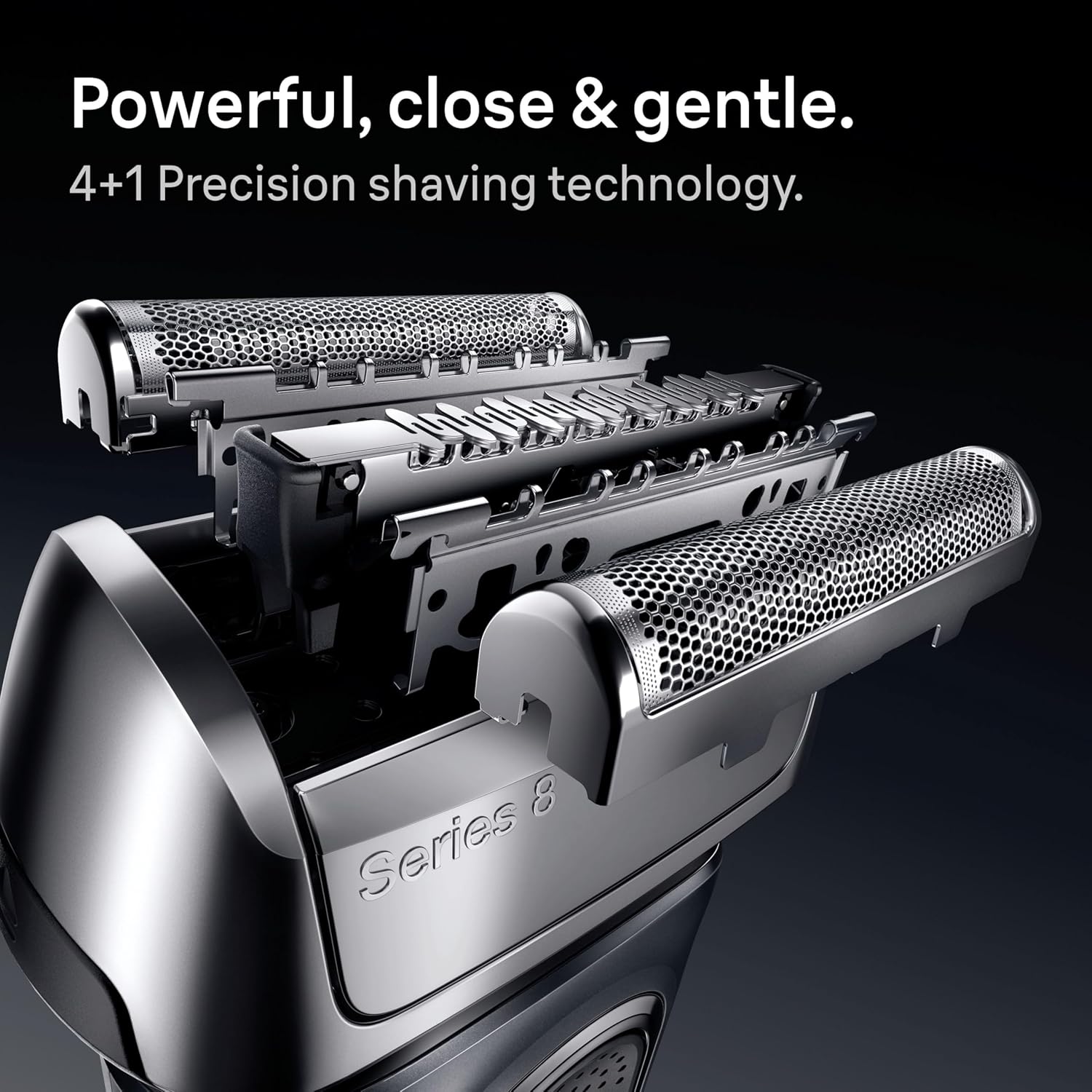 Braun Series 8 Electric Shaver for Men, Wet & Dry Razor with 4+1 Precision Head & Trimmer, 5in1 SmartCare Center, 8663CC, Grey