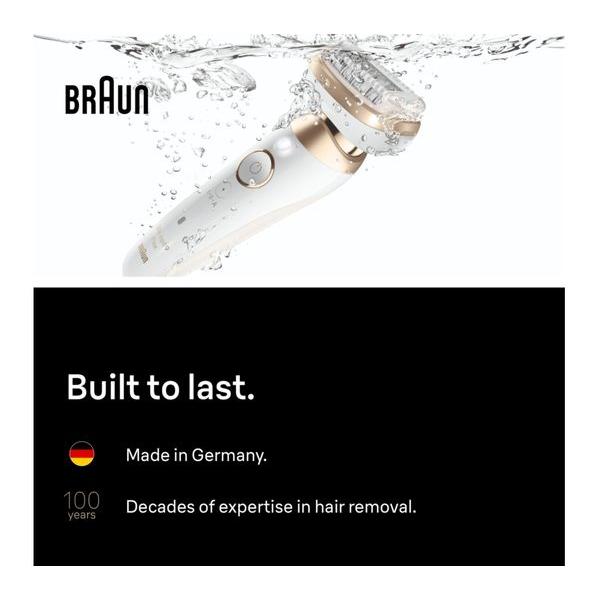 BRAUN Silk-épil 9 Flex 9 3D SE9-060 Wet & Dry Epilator - Gold