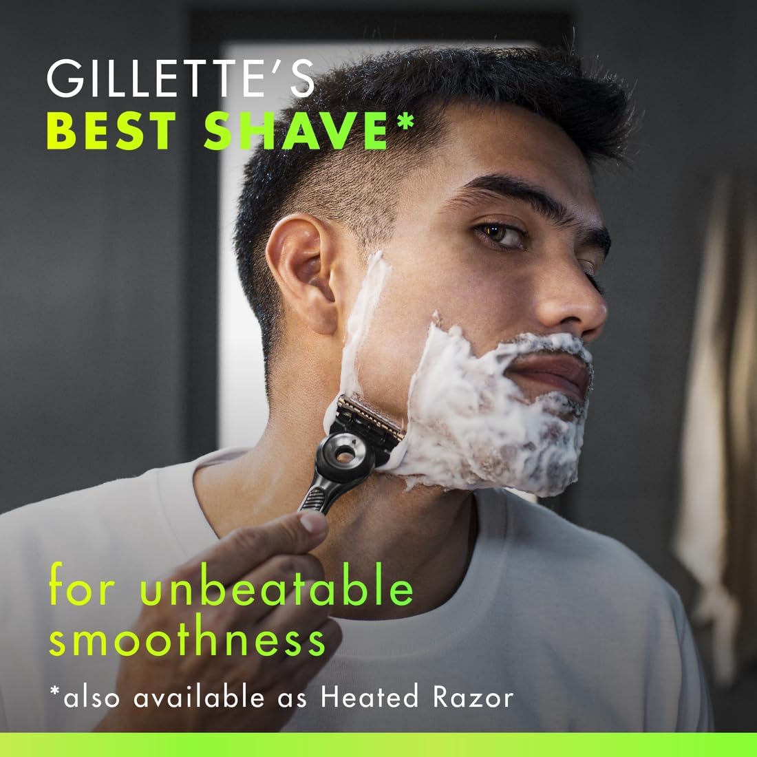 Gillette Labs With Exfoliating Bar Razor, 1 Handle, 5 Blades, Includes Premium Magnetic Stand, Gillette Labs Shave Gel, Washbag Gift set