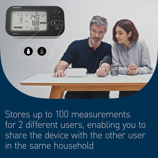 Omron M7 Intelli IT with AFib Automatic Upper Arm Blood Pressure Monitor - Intelli Wrap Cuff (22–42cm) - Healthxpress.ie