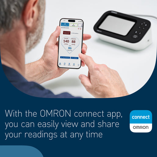 Omron M7 Intelli IT with AFib Automatic Upper Arm Blood Pressure Monitor - Intelli Wrap Cuff (22–42cm) - Healthxpress.ie