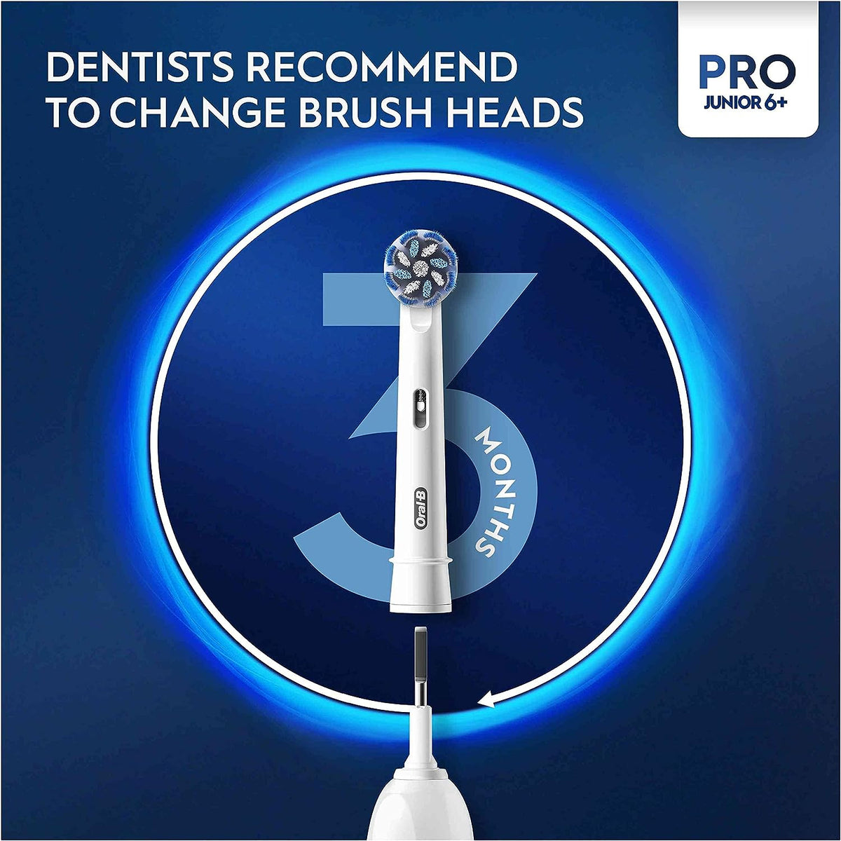 Oral-B Pro Junior Kids Electric Toothbrush, Sensitive Mode, For Ages 6+, Purple - Healthxpress.ie