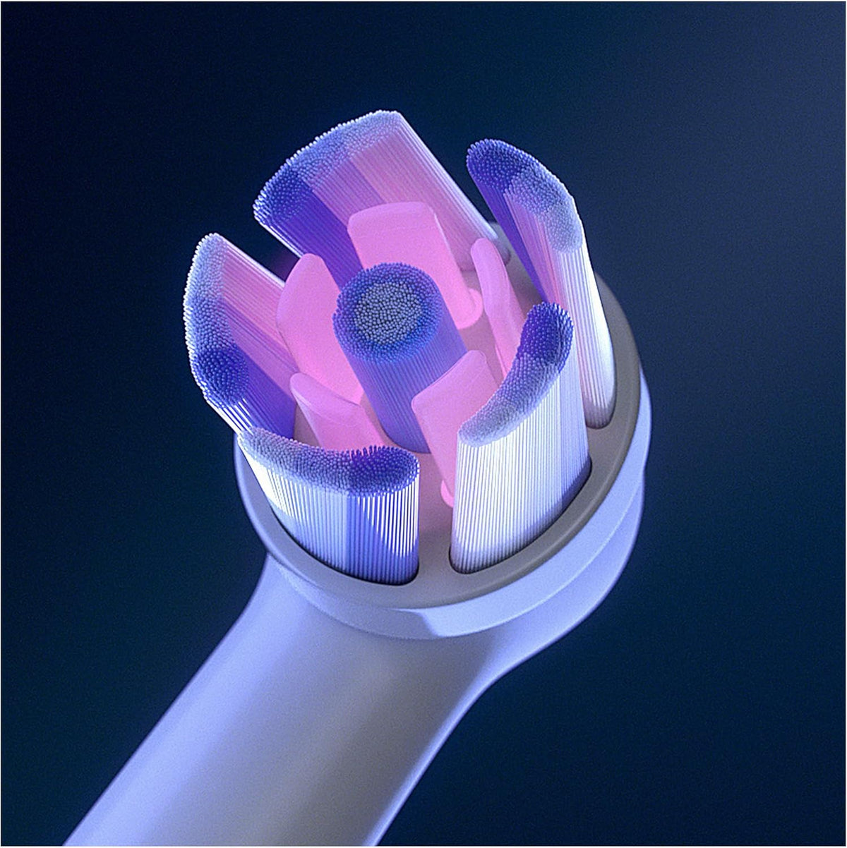 Oral-B iO 6pk Radiant White Replacement Toothbrush Heads, Angled Bristles Deeper Plaque Removal, with Polishing Petals for Teeth Whitening - Healthxpress.ie
