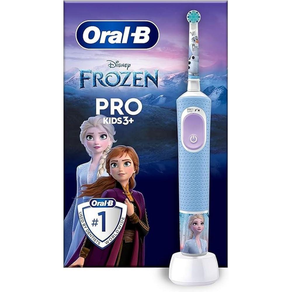 Oral-B Pro Frozen Kids Electric Toothbrush  For Ages 3+ - Blue - Healthxpress.ie