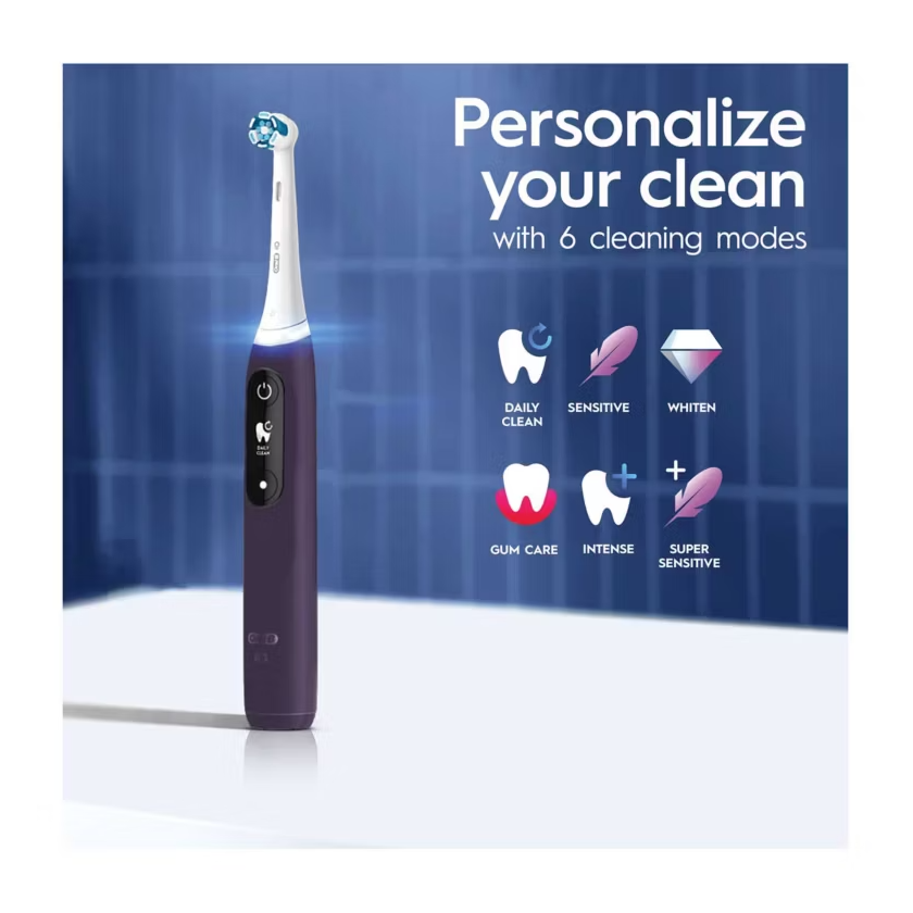 Oral-B iO8 Electric Toothbrush Black Onyx with Limited Edition Travel Case - Healthxpress.ie