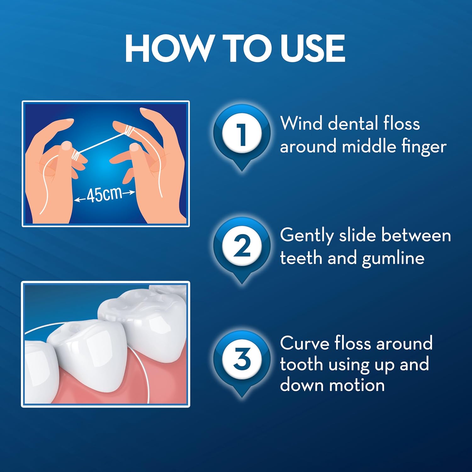 Oral B Essential Floss 50m Unwaxed Dental Floss