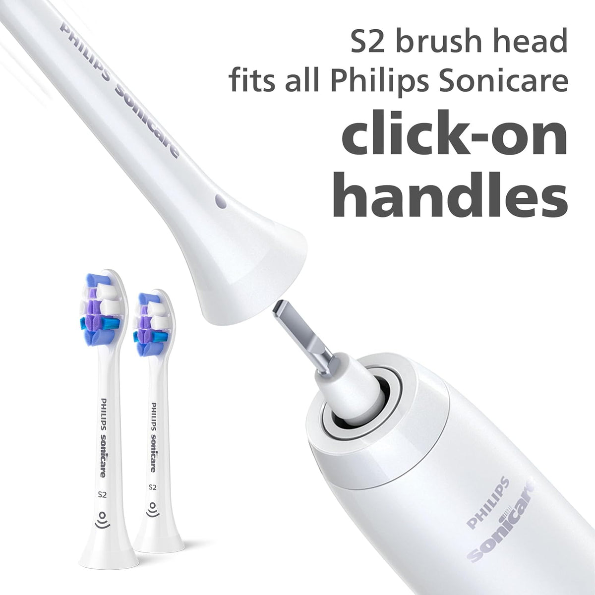Philips Sonicare Brush Heads, S2 Sensitive Brush Head with Ultra-Soft bristles for Sensitive Teeth and Gums, White, 4-Pack, (Model HX6054/10) - Healthxpress.ie