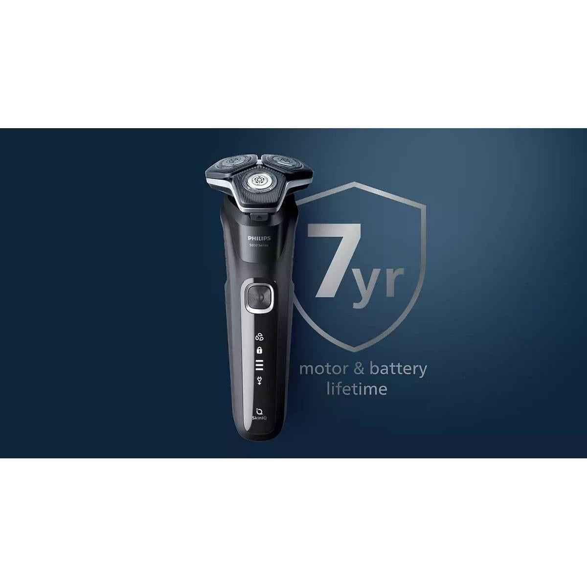 Philips Shaver Series 5000 Wet & Dry Electric Shaver with Quick Clean Pod & Pouch – S5880/50