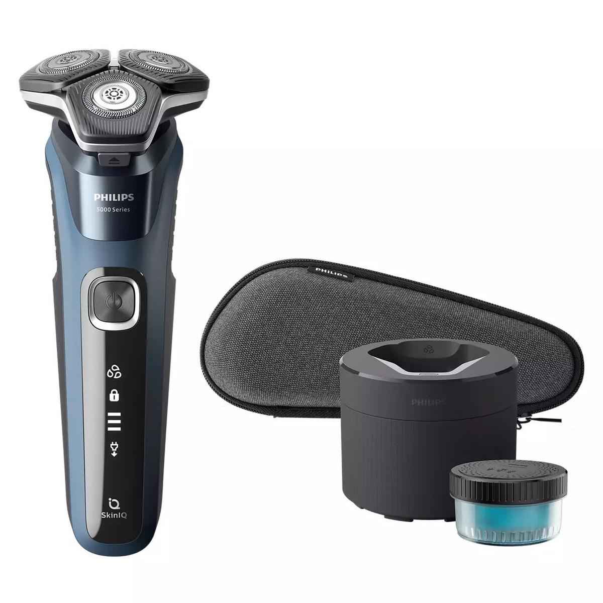 Philips Shaver Series 5000 Wet & Dry Electric Shaver with Quick Clean Pod & Pouch – S5880/50