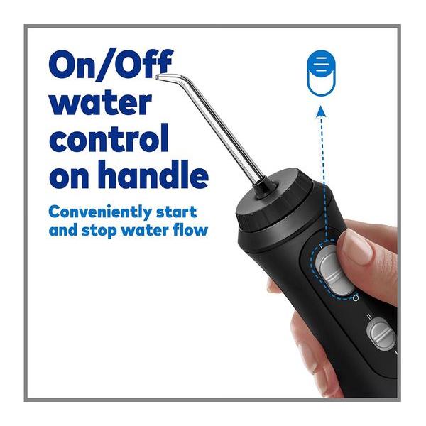 Waterpik Cordless Water Flosser - USB Rechargeable Battery, Black WP-492 - Healthxpress.ie