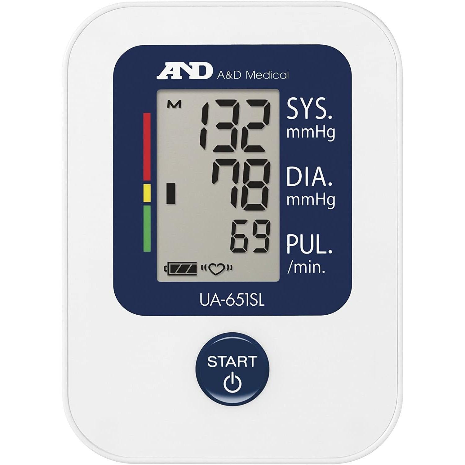 A&D Medical UA-651SL Upper Arm Blood Pressure Monitor with Larger Cuff