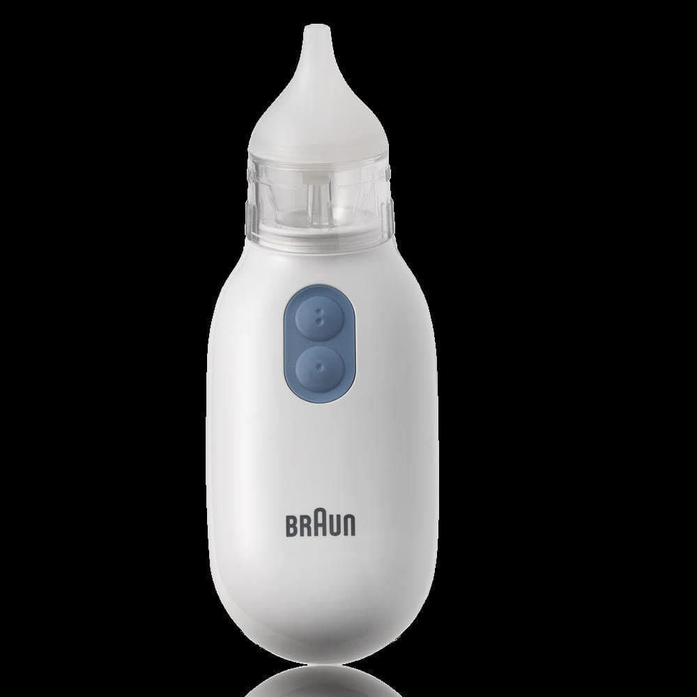 Braun BNA100EU Nasal Aspirator - Fast and Gentle, Easy Use for All Ages - White