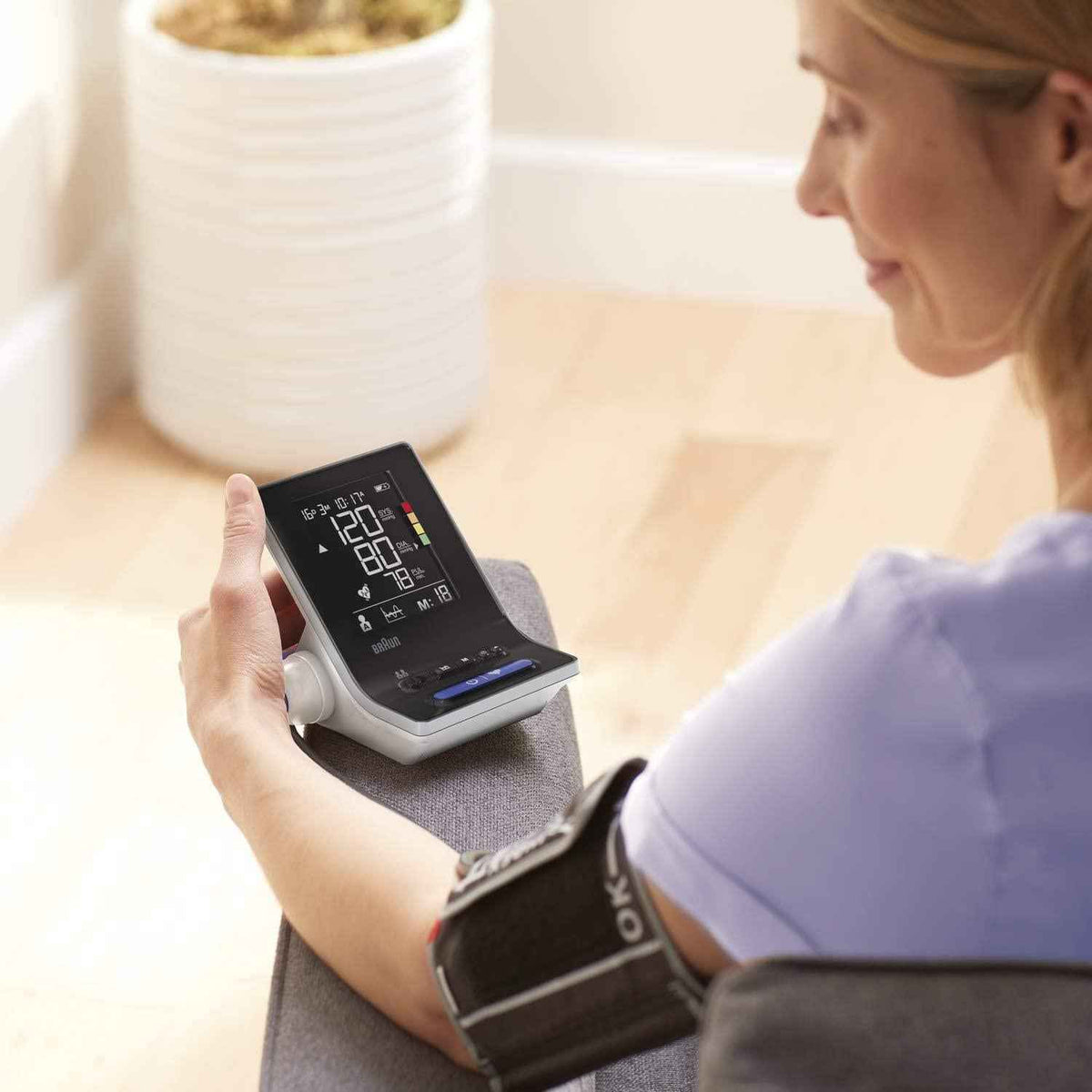 Braun ExactFit 3- BUA6150WE Upper Arm Blood Pressure Monitor with  2 Cuff Sizes, Clinically Proven