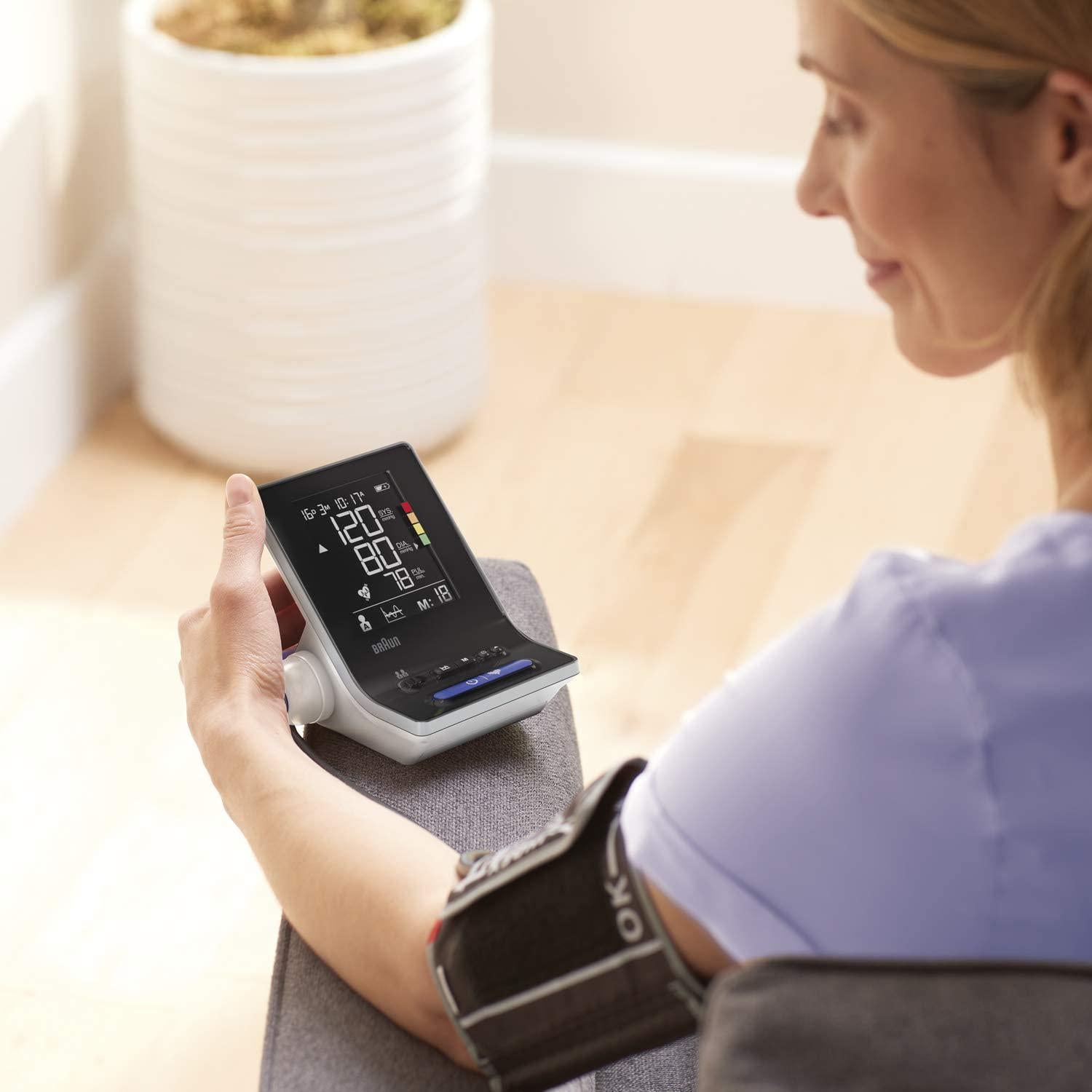 Braun ExactFit 3- BUA6150WE Upper Arm Blood Pressure Monitor with 2 Cuff Sizes, Clinically Proven