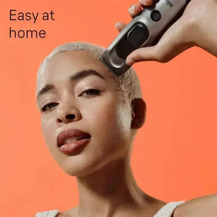 Braun Hair Clipper Series 7 HC7390 with 17 Length Settings, 2 combs, Charging Stand & Pouch