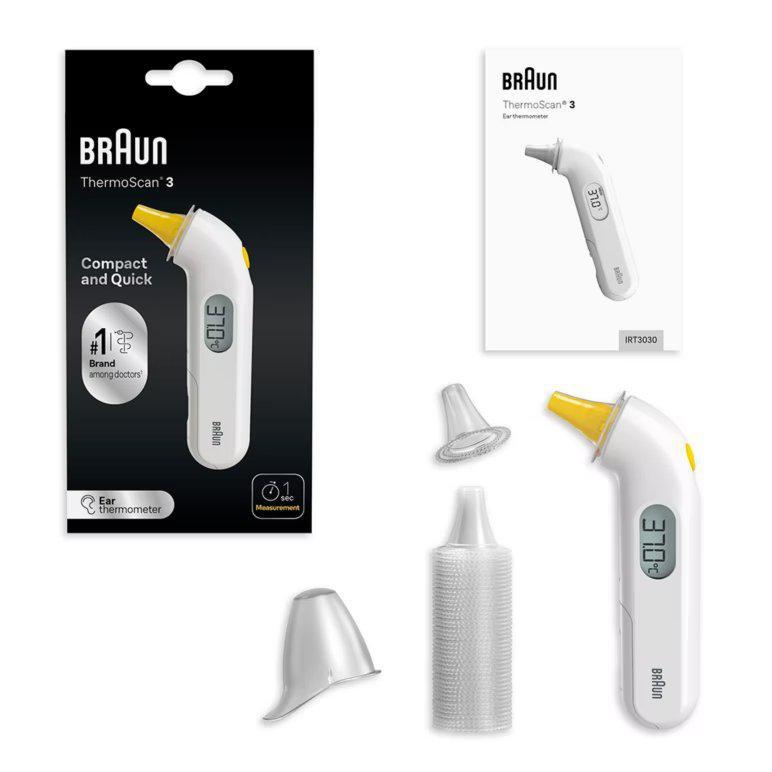 Braun IRT3030 ThermoScan 3 Infrared Ear Thermometer