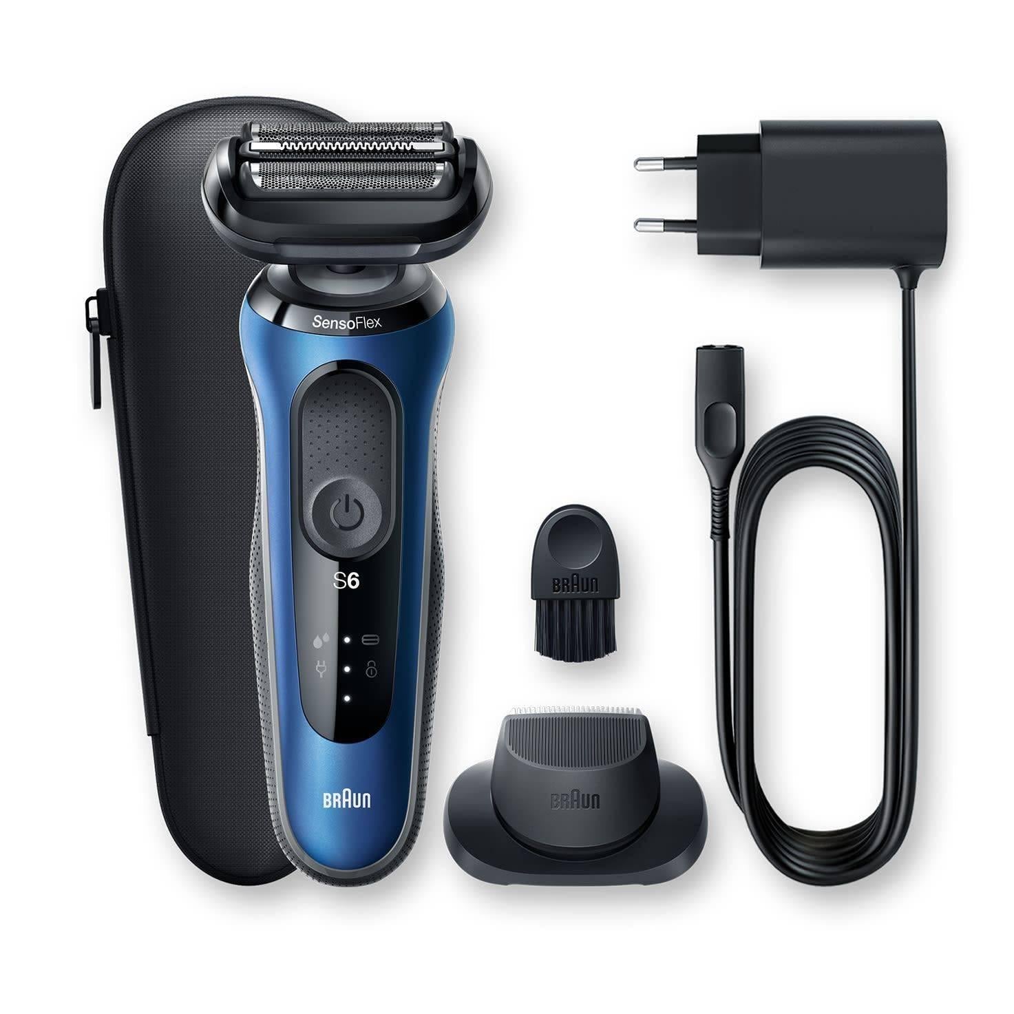 Braun Men's Series 6 60-B1200s Wet and Dry Electric Shaver w/ Travel Case - Blue