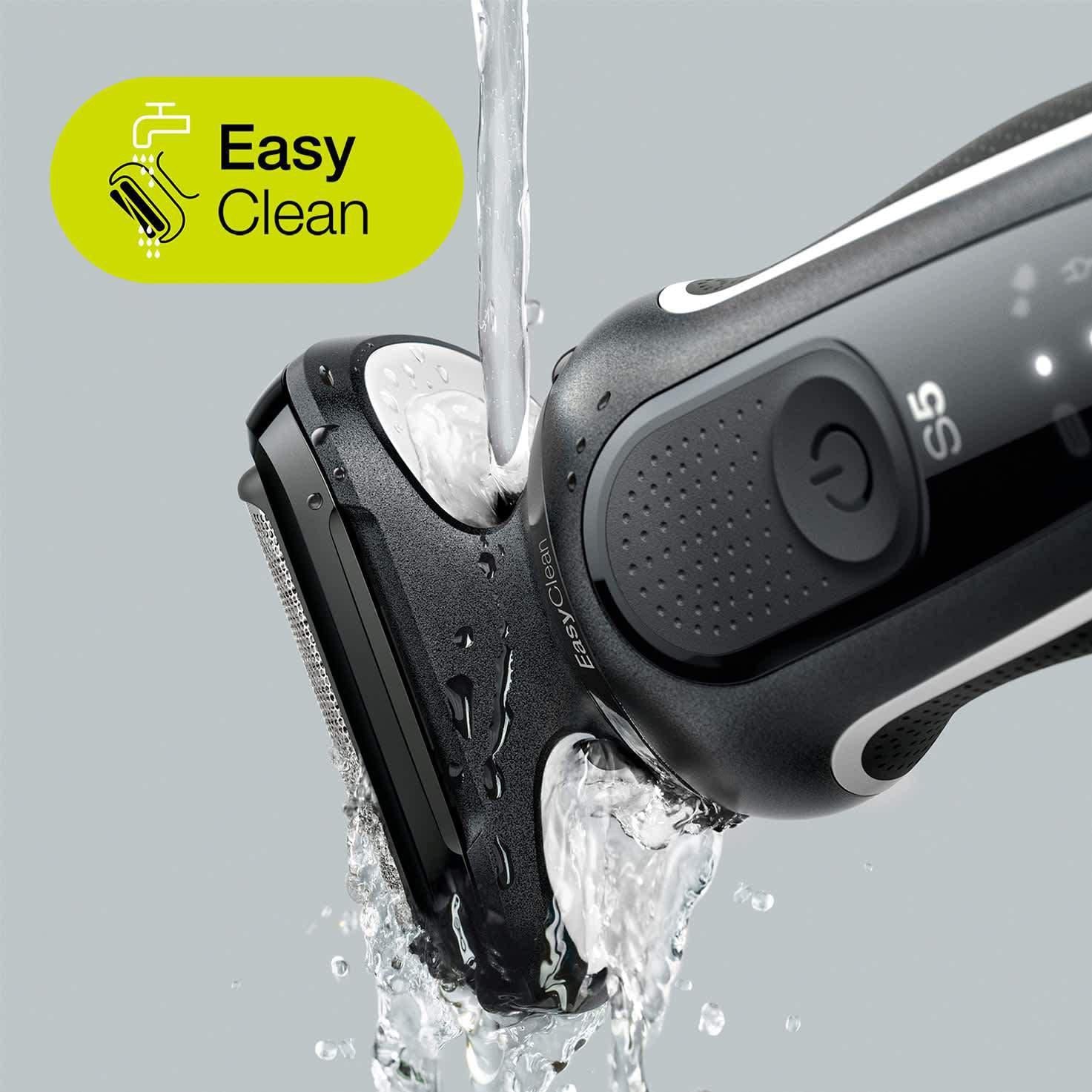 Braun Series 5 50-W4200 Wet and Dry Electric Shaver - Rechargeable - White - Healthxpress.ie