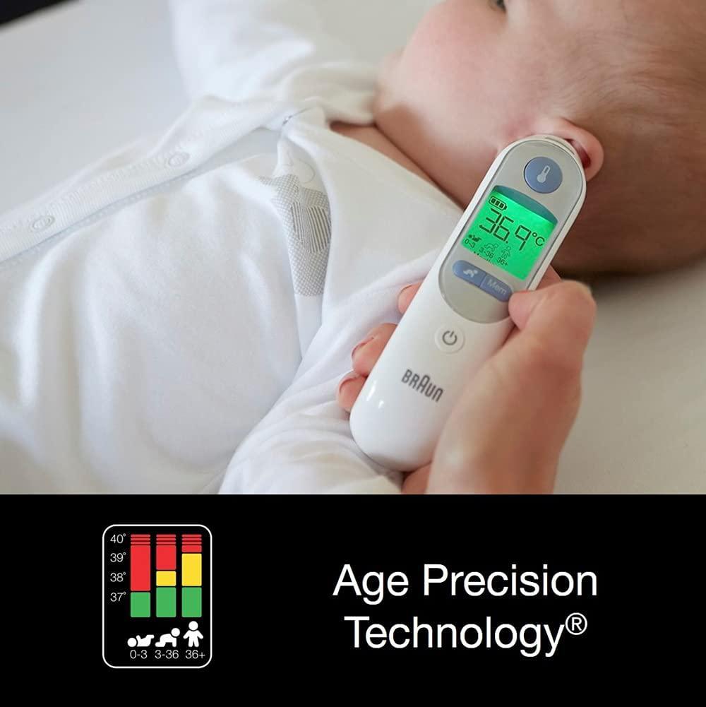 Braun Thermoscan 7 IRT6520 Digital Ear Thermometer with 21 disposable probe covers