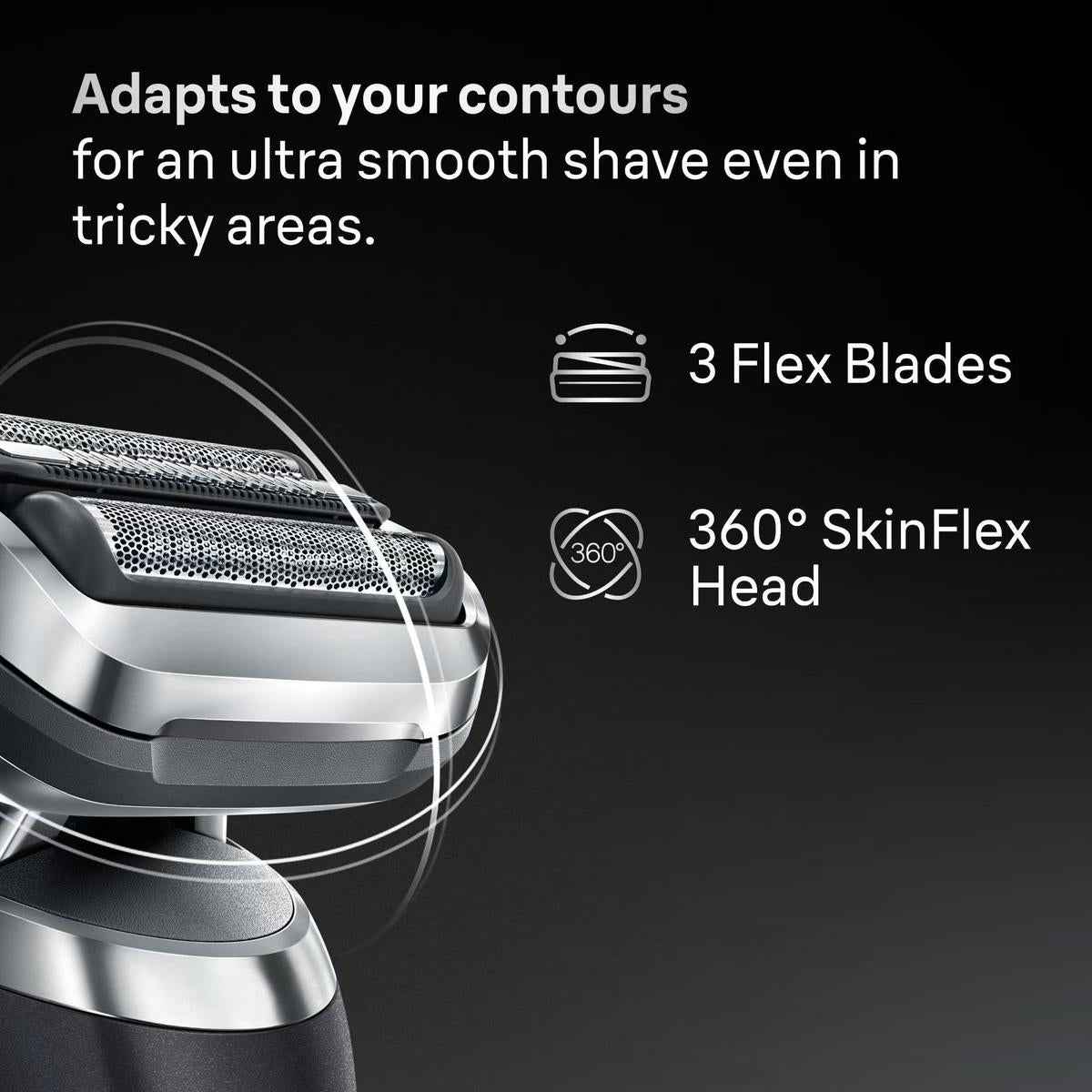 Braun Series 7 72-C7650cc Men's Electric Shaver with Cleaning System & Beard and Body Grooming tools, Gold