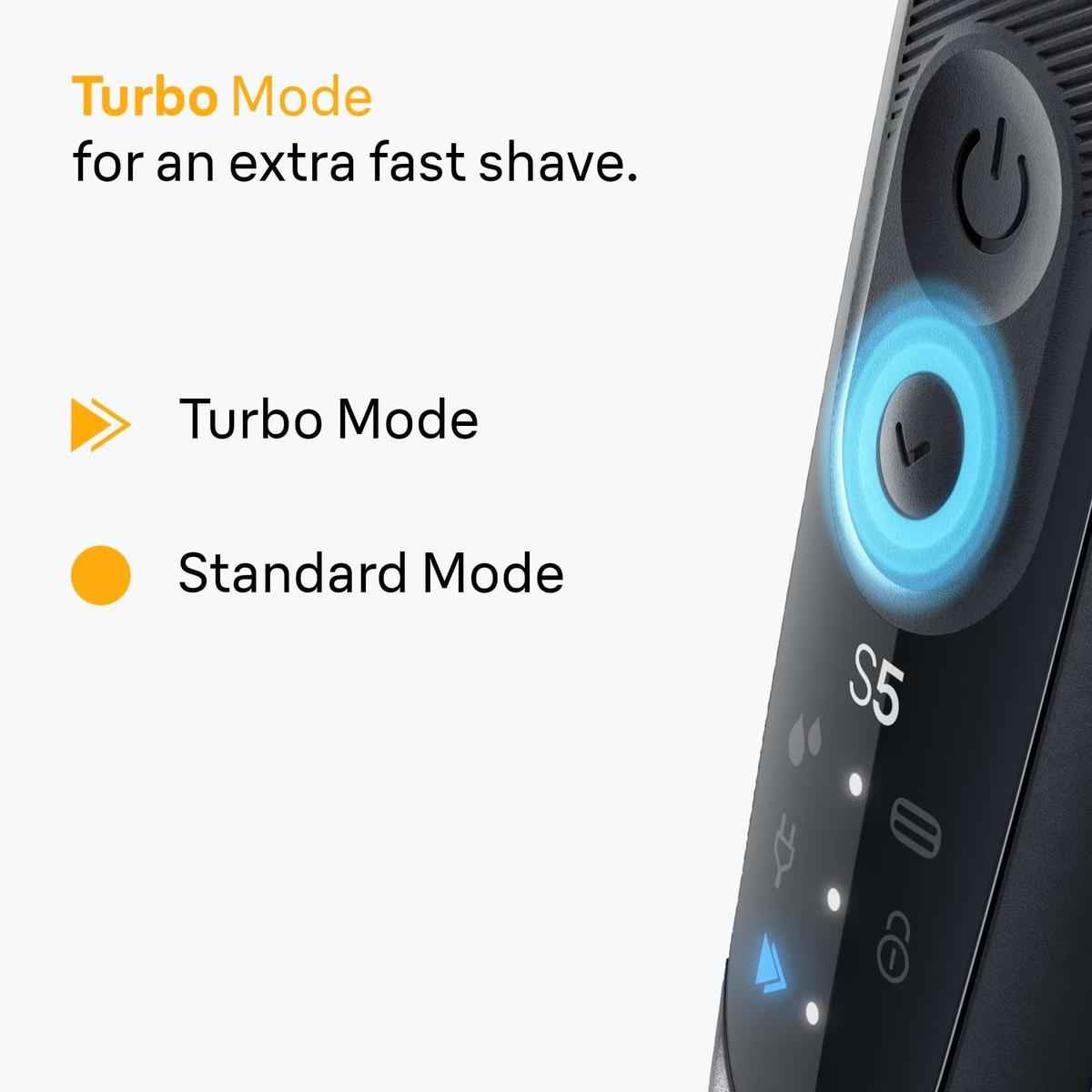 Braun Series 5 52‑B7200cc Electric Shaver for Men 4in1 SmartCare Center & 1 Attachment, Wet & Dry, Blue