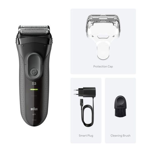 Braun Men's Series 3 ProSkin 3000s Electric Shaver w/ Protection cap - Grey