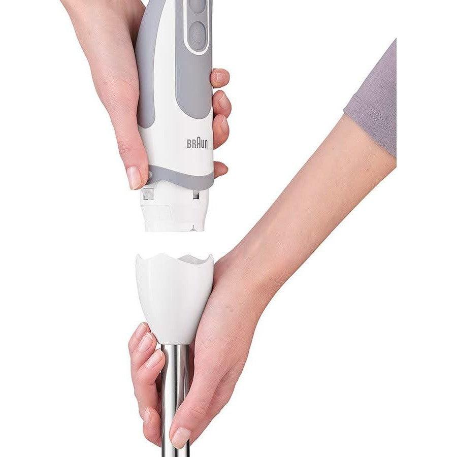 Braun Multi Quick MQ5200 Hand Blender 1000W , 21 Speeds - White/Grey