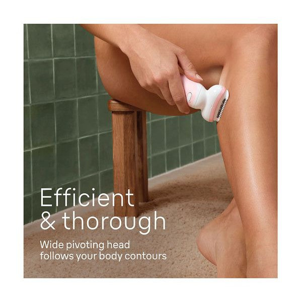 Braun Silk-epil 9 9-030 Wet & Dry Cordless Epilator with Lady Shave & Trimmer Head - Healthxpress.ie