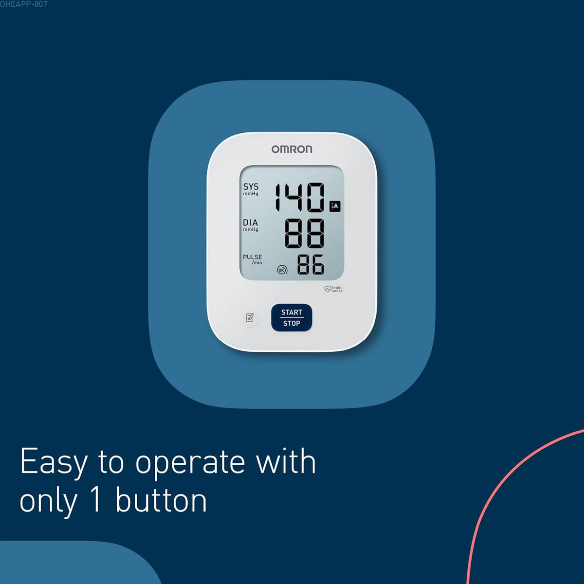 OMRON M2 Essential, Clinically Validated Upper Arm Blood Pressure Monitor  22-32cm Cuff for Irregular Heartbeat Detection