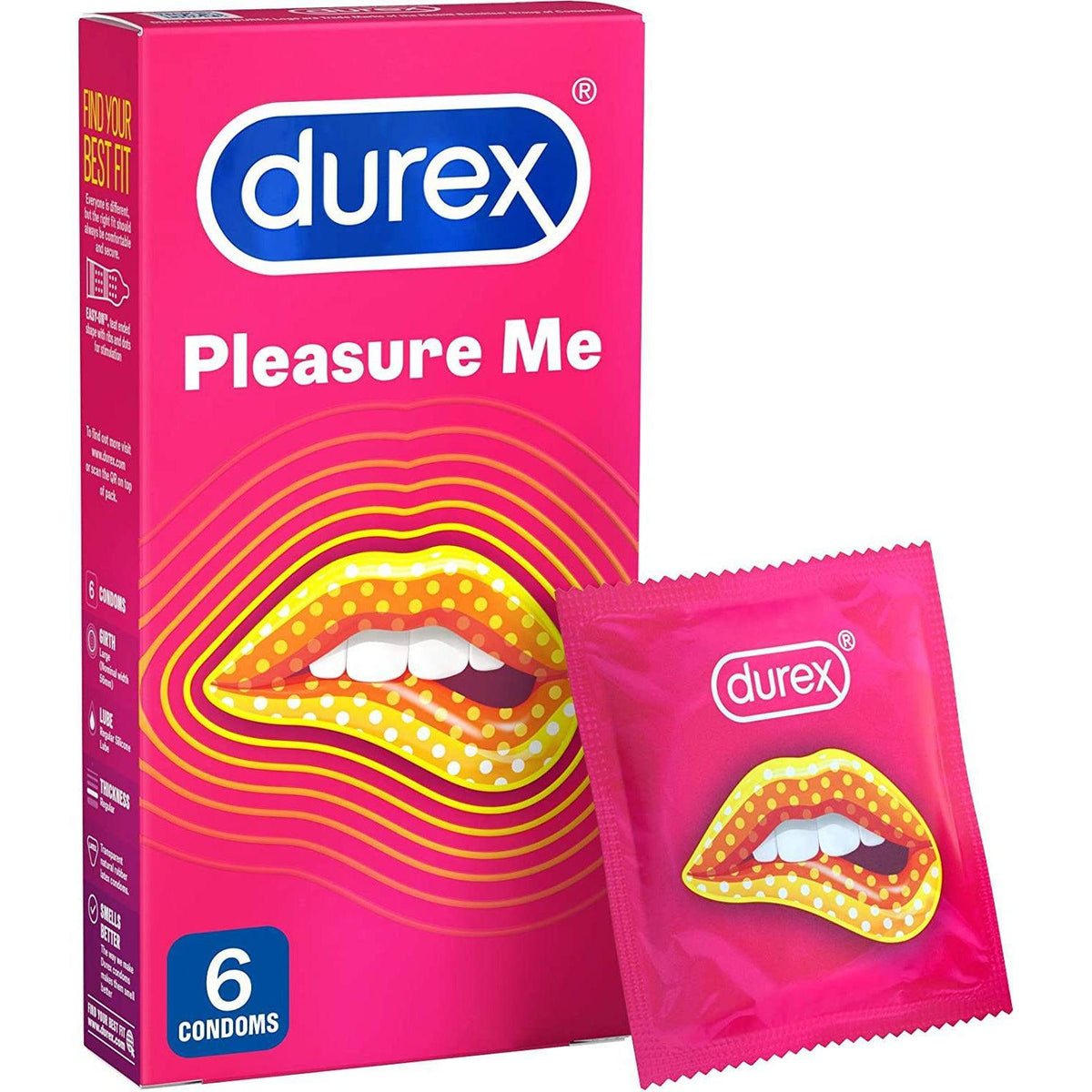 Durex Pleasure Me Condoms, Pack of 6 - Healthxpress.ie