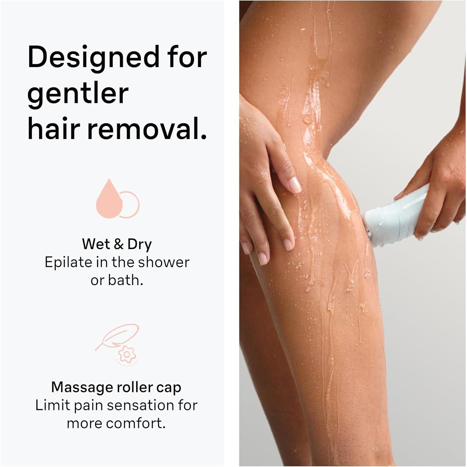 Braun Silk·épil 5, Wet & Dry Epilator, Easy Hair Removal, Lasting Smooth Skin, 5-000, Flamingo Pink