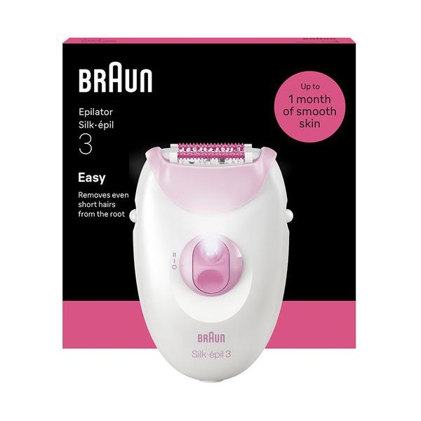 BRAUN Silk-épil Series 3 3-000 Epilator - White & Pink