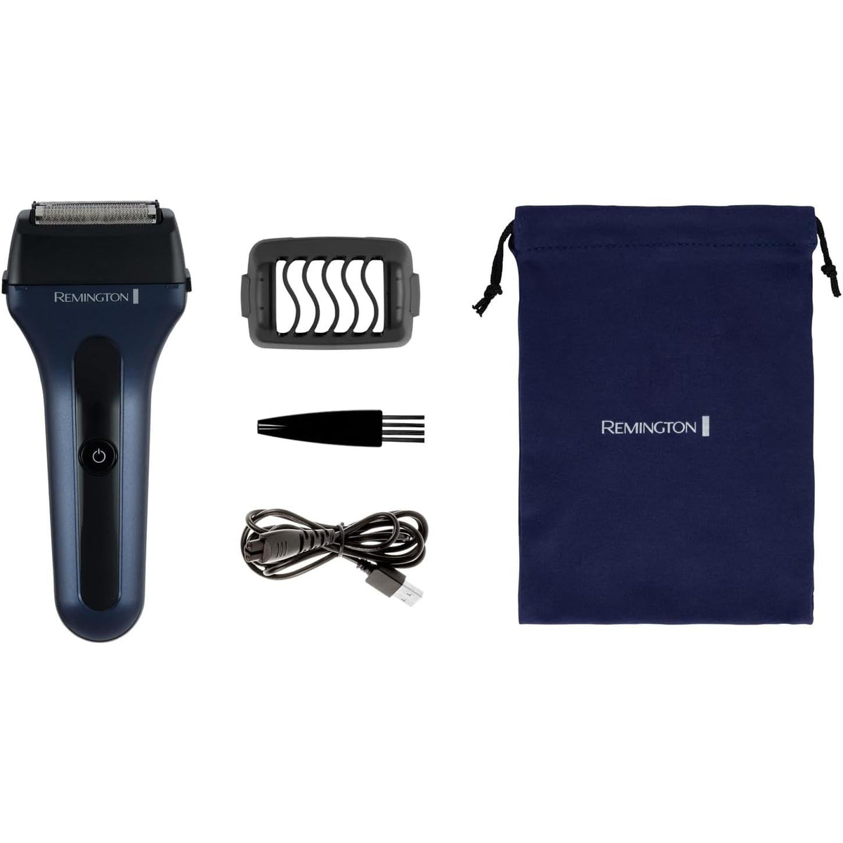 Remington Men's Electric Shaver Foil Shaver F7 Long Hair Trimmer + 3-Day Beard Attachment  F7000