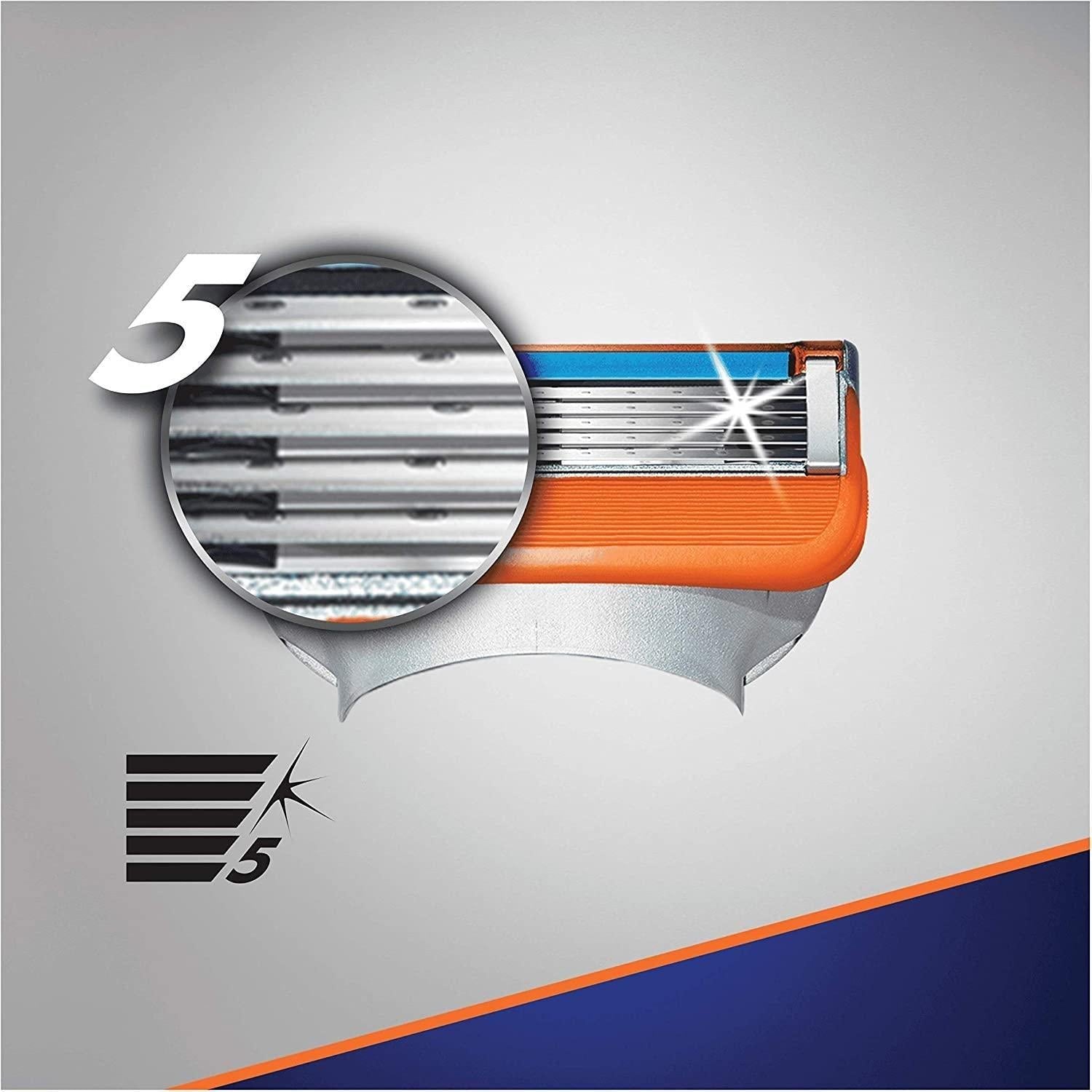Gillette Fusion5 Power Razor Blades for Men - 8 Pack - Healthxpress.ie