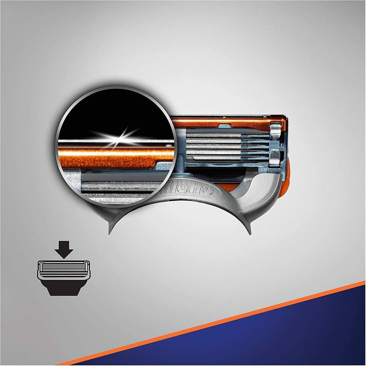 Gillette Fusion5 Power Razor Blades for Men - 4 Pack - Healthxpress.ie